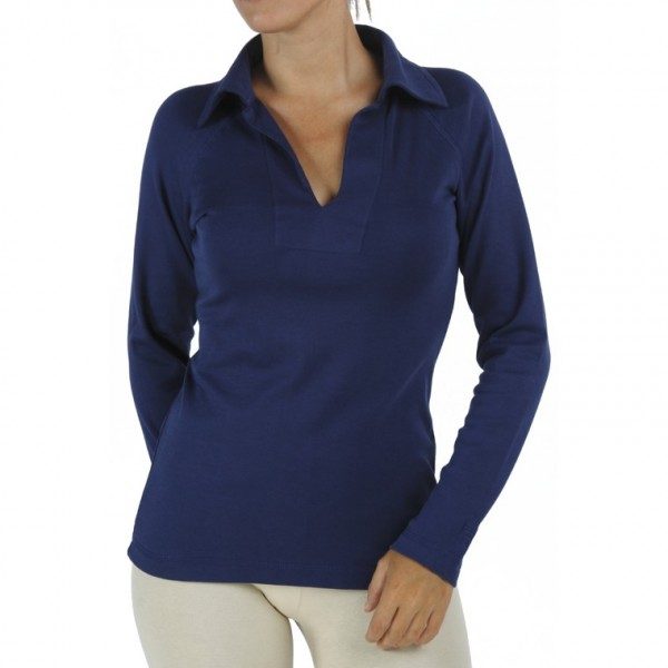 long-sleeve-polo-t-shirt organic pima cotton raglant sleeve